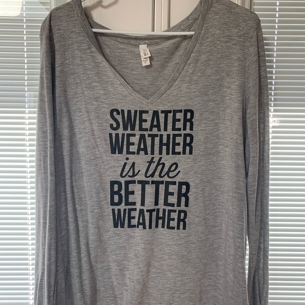 Bella+Canvas Gray Long Sleeve Tee XL